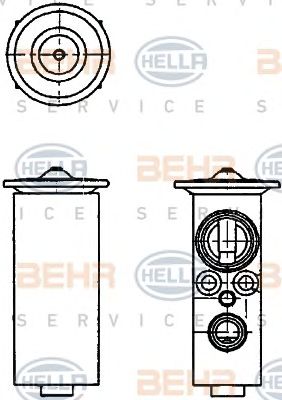 HELLA 8uw351234141 -  Расширительный клапан, кондиционер