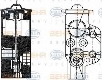 HELLA 8uw351234161 -  Расширительный клапан, кондиционер