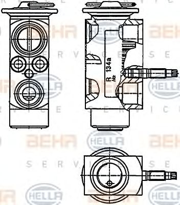 HELLA 8uw351234201 -  Расширительный клапан, кондиционер