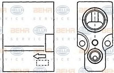 HELLA 8uw351234241 -  Расширительный клапан, кондиционер