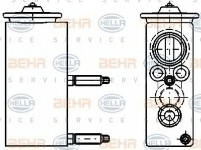HELLA 8uw351234421 -  Расширительный клапан, кондиционер