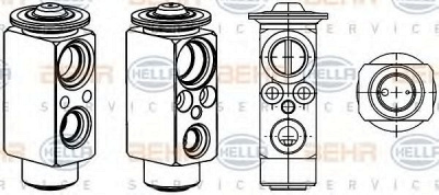 HELLA 8uw351234431 -  Расширительный клапан, кондиционер