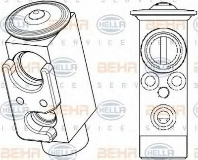 HELLA 8uw351234501 -  Расширительный клапан, кондиционер