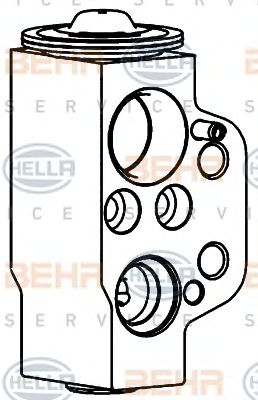 HELLA 8uw351234561 -  Расширительный клапан, кондиционер