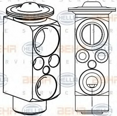 HELLA 8uw351234621 -  Форсунка, расширительный клапан