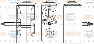 HELLA 8uw351234641 -  Форсунка, расширительный клапан