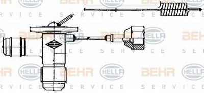 HELLA 8uw351235001 -  Расширительный клапан, кондиционер