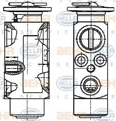HELLA 8uw351239011 -  Расширительный клапан, кондиционер