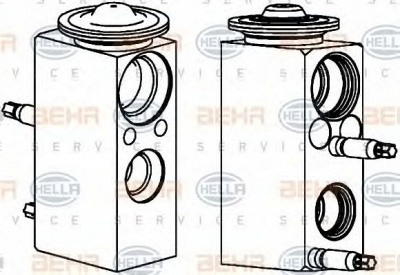 HELLA 8uw351239591 -  Расширительный клапан, кондиционер