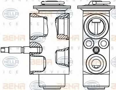 HELLA 8uw351239601 -  Расширительный клапан, кондиционер