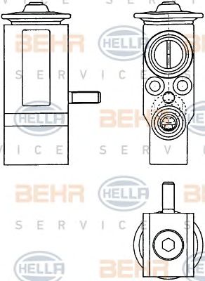 HELLA 8uw351303381 -  Расширительный клапан, кондиционер