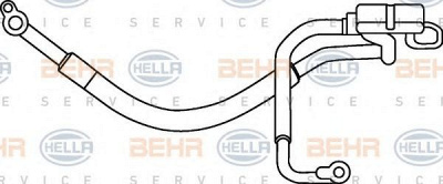 HELLA 9gs351331311 -  Трубопровод высокого / низкого давления, кондиционер