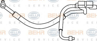 HELLA 9gs351337121 -  Трубопровод высокого / низкого давления, кондиционер