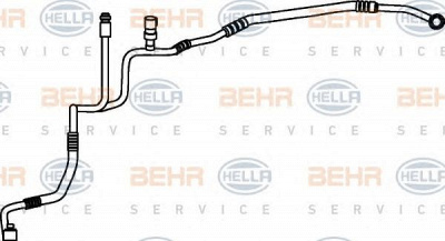 HELLA 9gs351337191 -  Трубопровод высокого / низкого давления, кондиционер