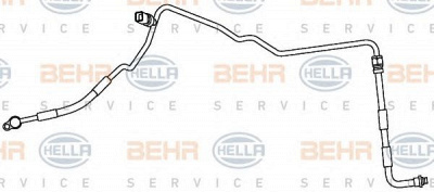 HELLA 9gs351337391 -  Трубопровод высокого / низкого давления, кондиционер