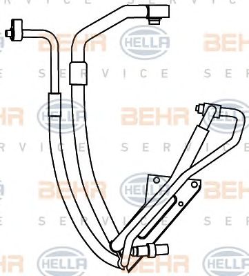 HELLA 9gs351337591 -  Трубопровод высокого / низкого давления, кондиционер