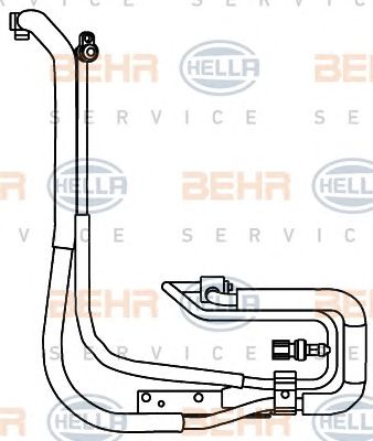 HELLA 9gs351337611 -  Трубопровод высокого / низкого давления, кондиционер