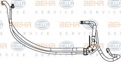 HELLA 9gs351337681 -  Трубопровод высокого / низкого давления, кондиционер