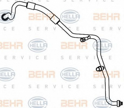HELLA 9gs351338081 -  Трубопровод высокого / низкого давления, кондиционер