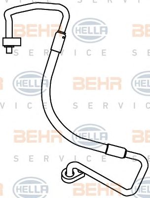HELLA 9gs351338111 -  Трубопровод высокого / низкого давления, кондиционер