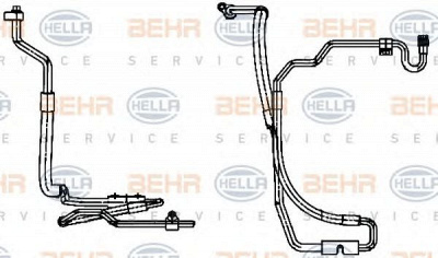 HELLA 9gs351338411 -  Трубопровод высокого / низкого давления, кондиционер