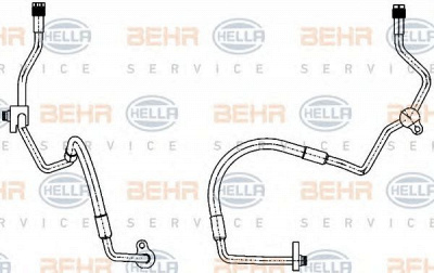 HELLA 9gs351338441 -  Трубопровод высокого давления, кондиционер