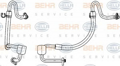 HELLA 9gs351338501 -  Трубопровод низкого давления, кондиционер