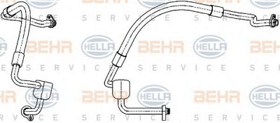 HELLA 9gs351338551 -  Трубопровод низкого давления, кондиционер