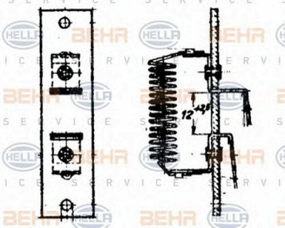 HELLA 9ml351332001 -  Сопротивление, вентилятор салона