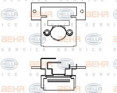 HELLA 9ml351332061 -  Сопротивление, вентилятор салона