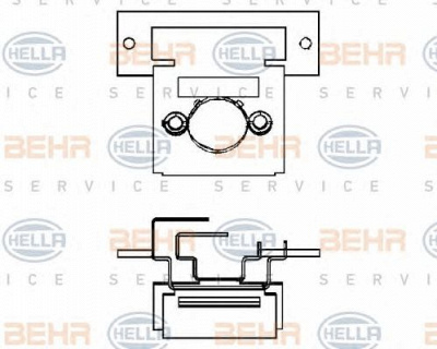 HELLA 9ml351332071 -  Сопротивление, вентилятор салона