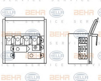 HELLA 9ml351332131 -  Сопротивление, вентилятор салона