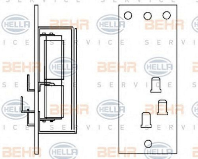 HELLA 9ml351332151 -  Сопротивление, вентилятор салона