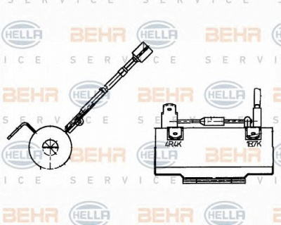 HELLA 9ml351332171 -  Сопротивление, вентилятор салона