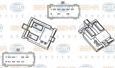 HELLA 9ml351332291 -  Сопротивление, вентилятор салона