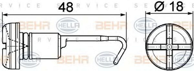 HELLA 9ns376747011 -  Болт, пробка радиатора
