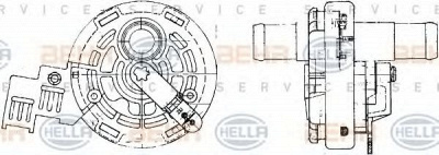 HELLA 9xl351328211 -  Регулирующий клапан охлаждающей жидкости