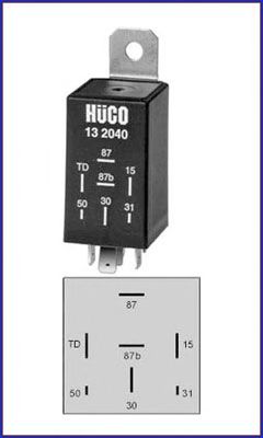 HITACHI 132040 -  Реле, топливный насос