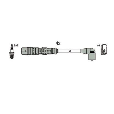 HITACHI 134289 -  Комплект проводов зажигания