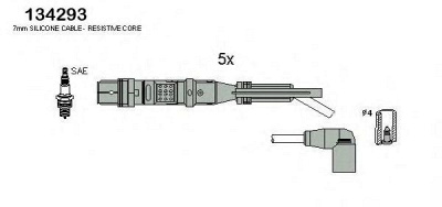 HITACHI 134293 -  Комплект проводов зажигания