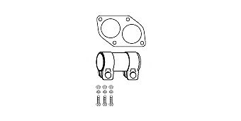 HJS 82113218 - Монтажный комплект, катализатор