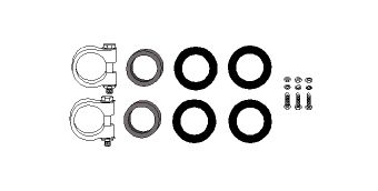 HJS 82136307 -  Монтажный комплект, глушитель
