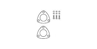 HJS 82141801 - Монтажный комплект, катализатор