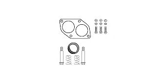 HJS 82141836 - Монтажный комплект, катализатор