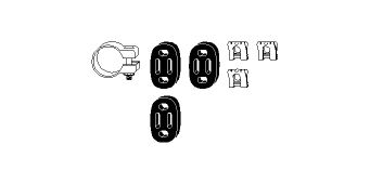 HJS 82149030 -  Монтажный комплект, система выпуска