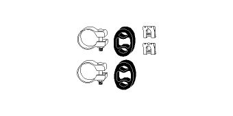 HJS 82149047 -  Монтажный комплект, система выпуска