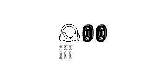 HJS 82155923 -  Монтажный комплект, система выпуска