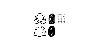 HJS 82155934 - Монтажный комплект, система выпуска
