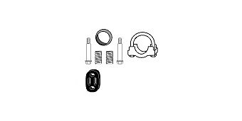 HJS 82156507 - Монтажный комплект, катализатор