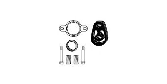 HJS 82156519 -  Монтажный комплект, катализатор